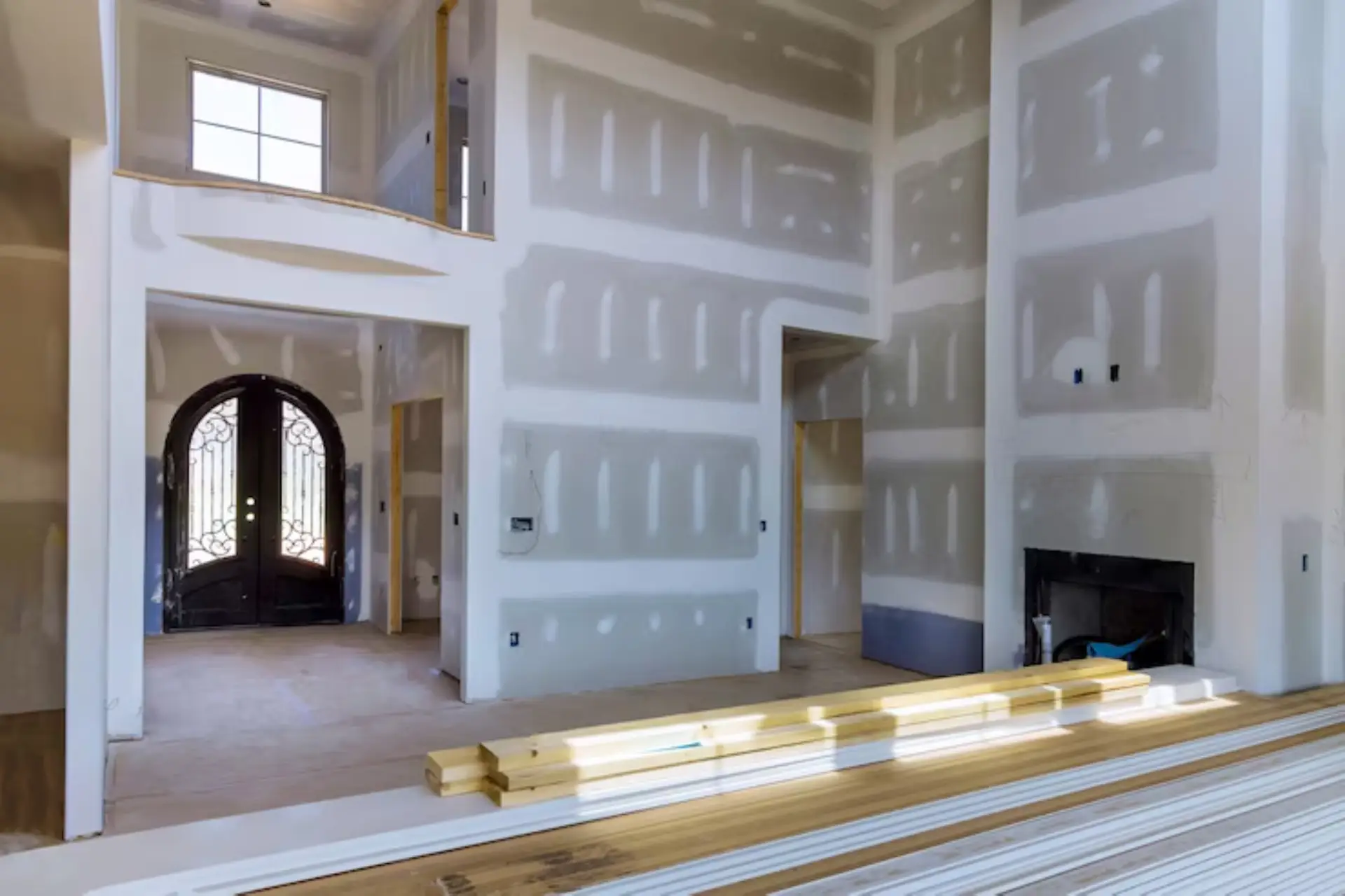 Exterior view of a villa with sleek updates reflecting high-quality home renovation Dubai work.