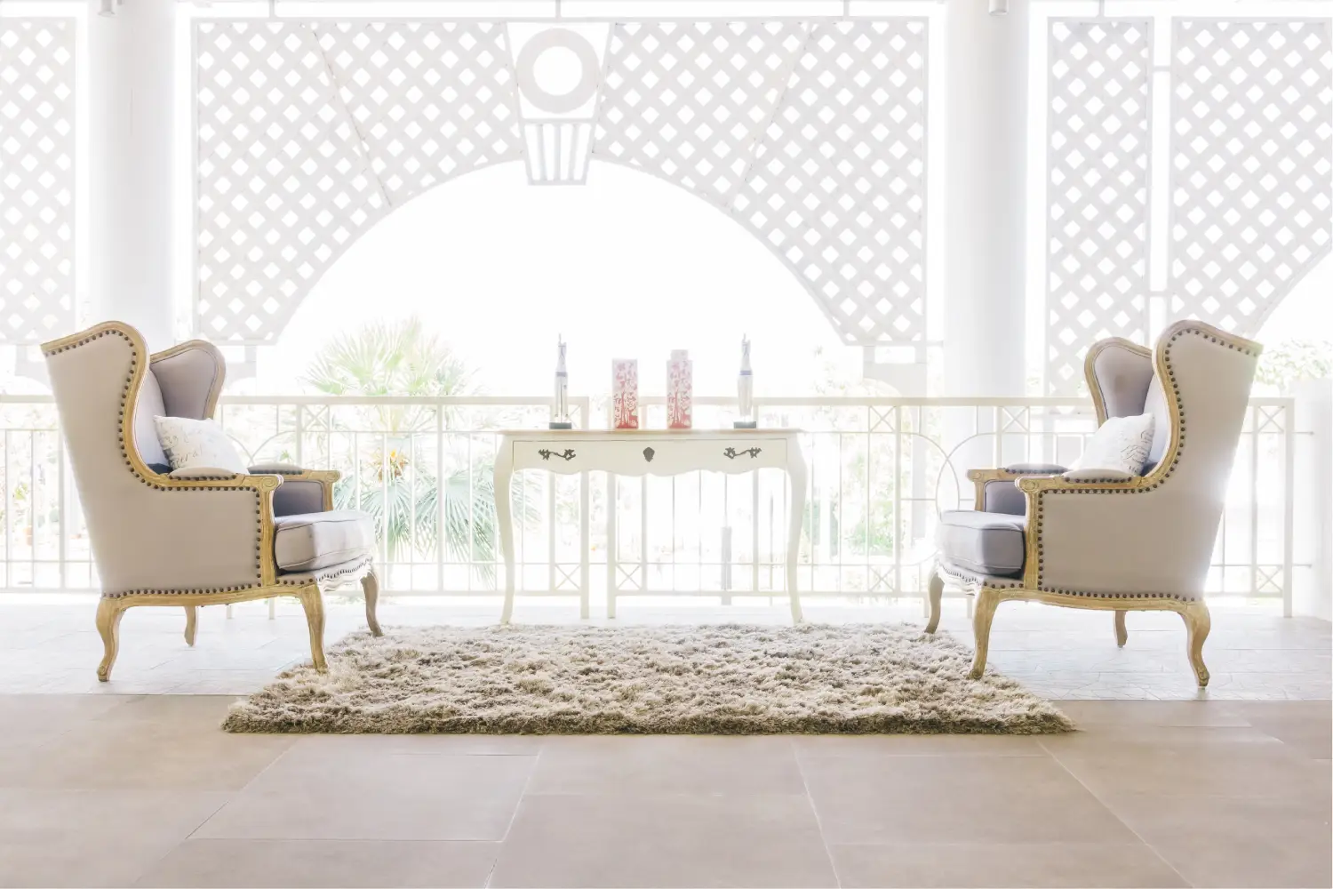 Modern living room designed by a Dubai interior design company